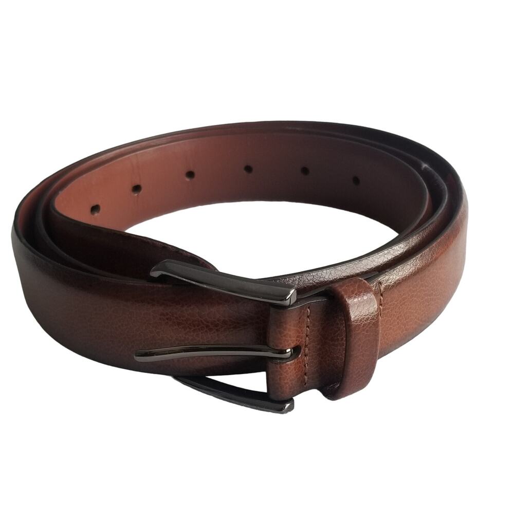 Perry Ellis Portfolio Leather Belt, Genuine Leather, Size 46/115